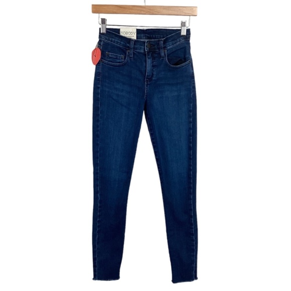 Nobody Geo Skinny True Mid Rise jeans size 26 NWT DArk Denim Stretch - Picture 3 of 9